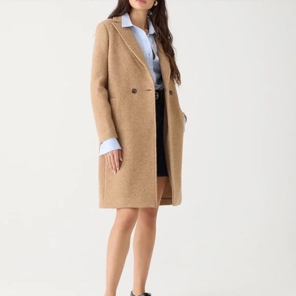 J.Crew Daphne Topcoat - Italian Boiled Wool - Heathered Acorn - Size 6 - Picture 13 of 15